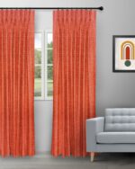 Somera - Tangerine Custom Curtains