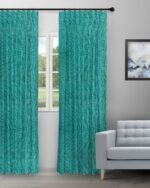 Somera - Teal Blue Custom Curtains