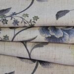 Spring Flower - Denim Custom Curtains