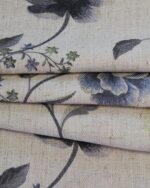 Spring Flower - Denim Custom Curtains