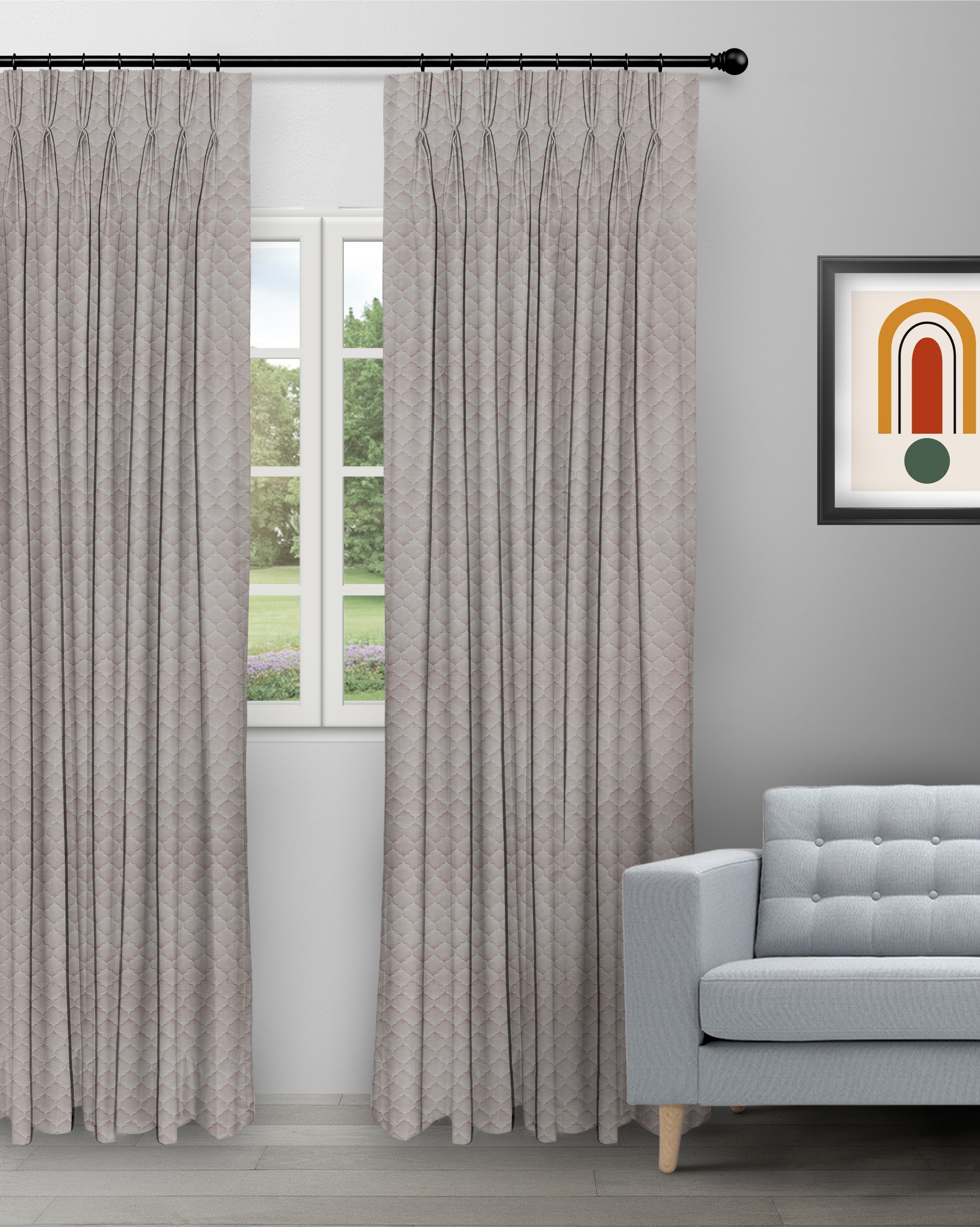 Sprint-Taupe-Curtain-image-scaled-2.jpg Sprint - Taupe Custom Curtains - Image 1