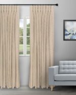 Swizz - Beige Buff Custom Curtains