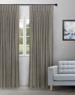 Swizz - Charcoal Custom Curtains