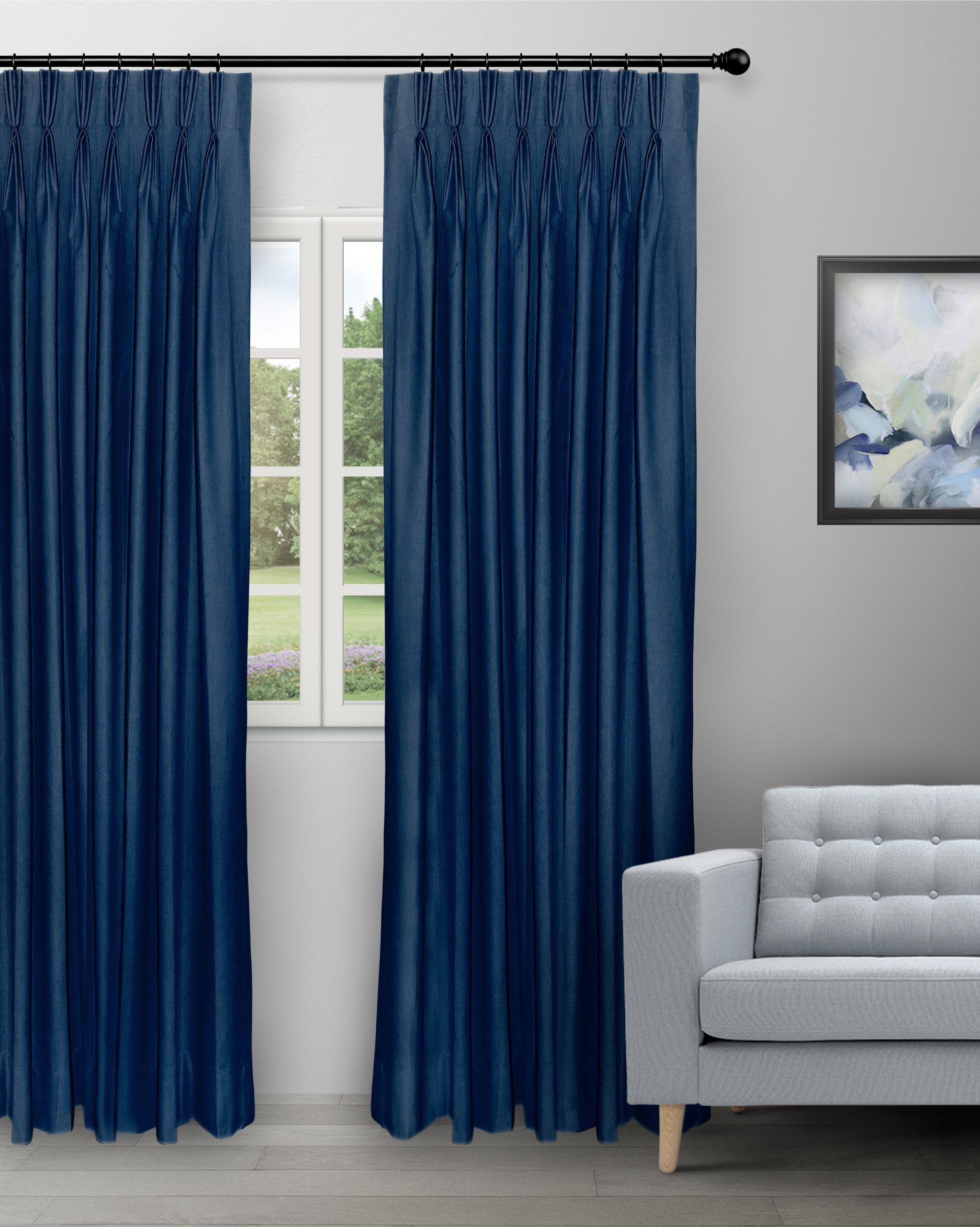 Swizz-Navy-Blue-Curtain-image-scaled-1.jpg Swizz - Navy Blue Custom Curtains - Image 1