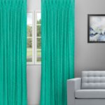 Swizz - Teal Green Custom Curtain