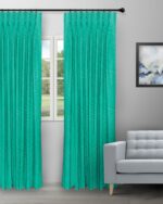 Swizz - Teal Green Custom Curtain