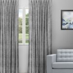 Textured Ambro - Ash Gray Custom Curtains