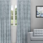 Textured Ambro - Blue Bell Custom Curtains