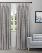 Textured Ambro - Taupe Custom Curtains