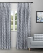 The Shining Wave - Zinc Custom Curtains