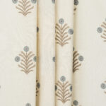 Embroidered Hailee - Blue Sky Ripple Fold Drapes