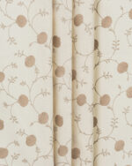 Embroidered Pecan - Walnut Fabric Swatch - Image 3