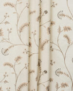 Embroidered Silvy - Walnut Fabric Swatch - Image 2