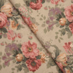 Vintage Floral Collection - Pastel Maroon Fabric Swatch