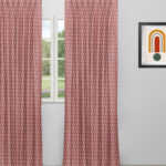 Vintage Paisley - Red Custom Curtains