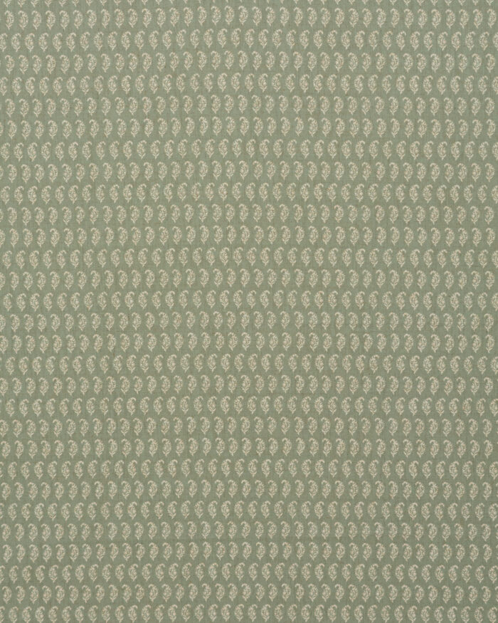 Vintage Paisley - Soft Green Fabric Swatch - Image 2