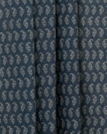 Vintage Paisley - Blue Night  Ripple Fold Drapes