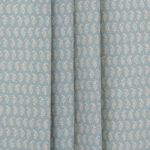 Vintage Paisley - Blue Sky Ripple Fold Drapes
