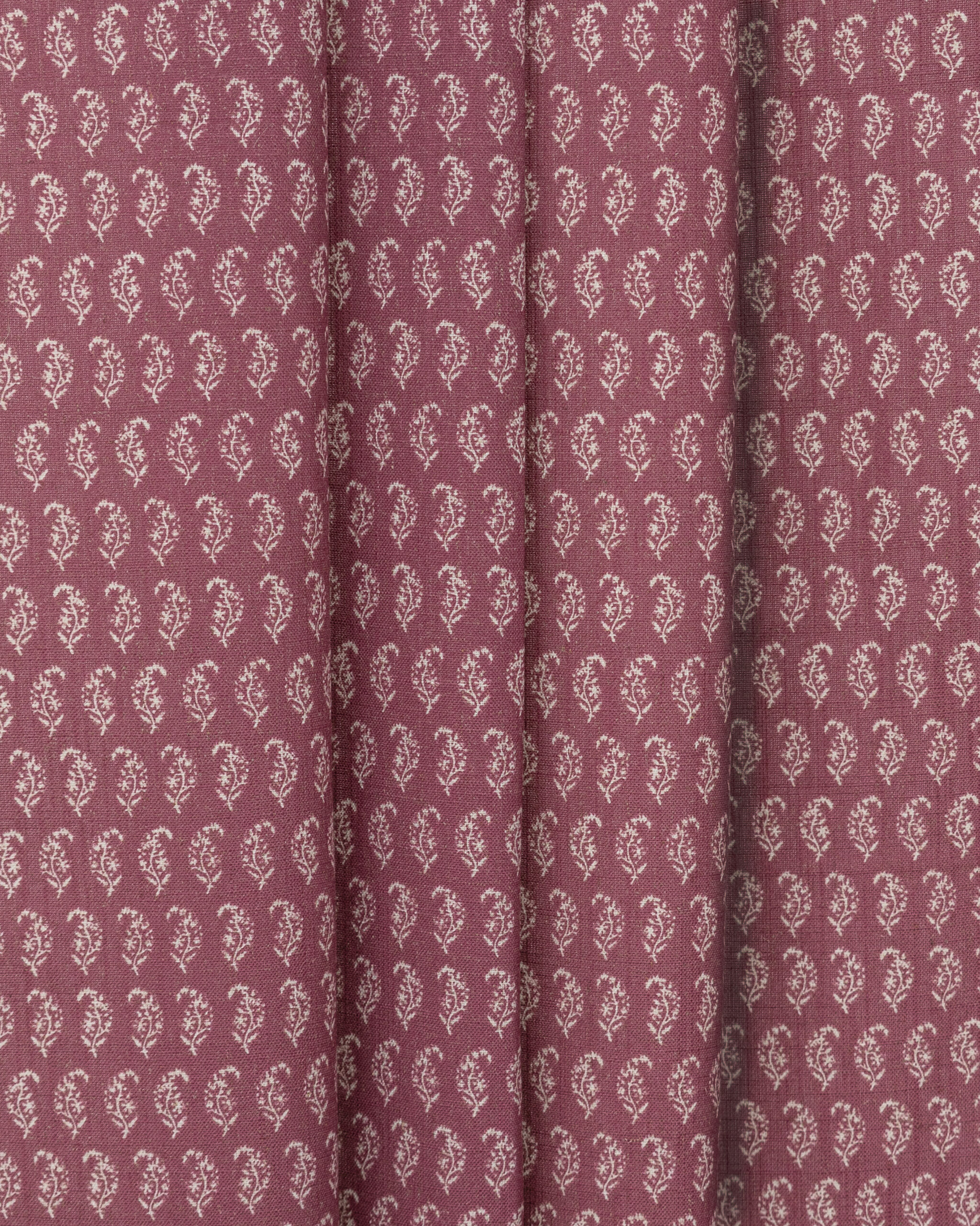 Vintage-Paisley-Vertical-Burgundy-scaled-1.jpg Vintage Paisley - Burgundy Ripple Fold Drapes - Image 1