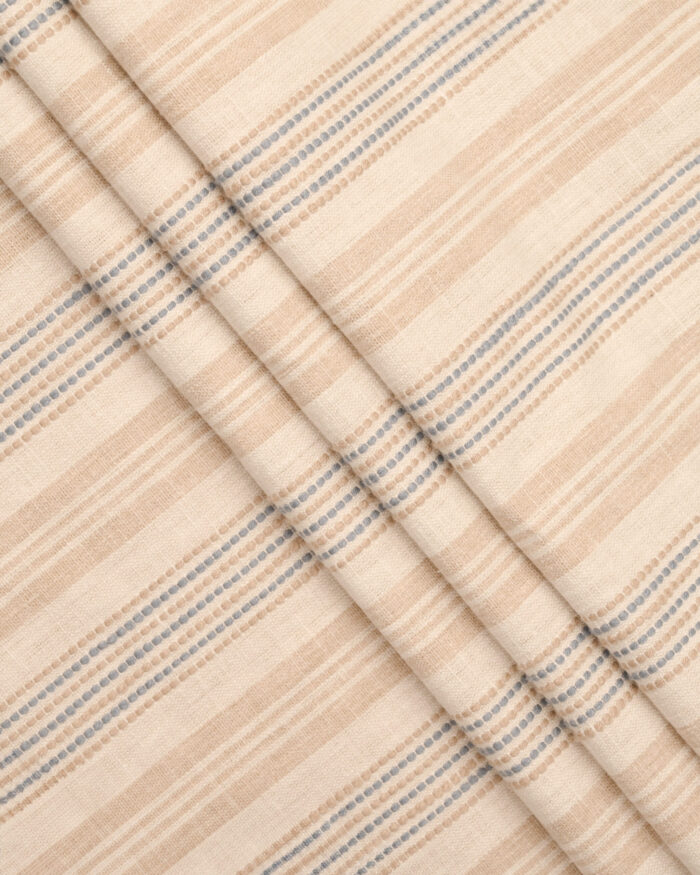 Coastal Stripes - Sky Ripple Fold Drapes - Image 2