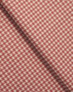 Classic Houndstooth - Tuscan Red Fabric Swatch