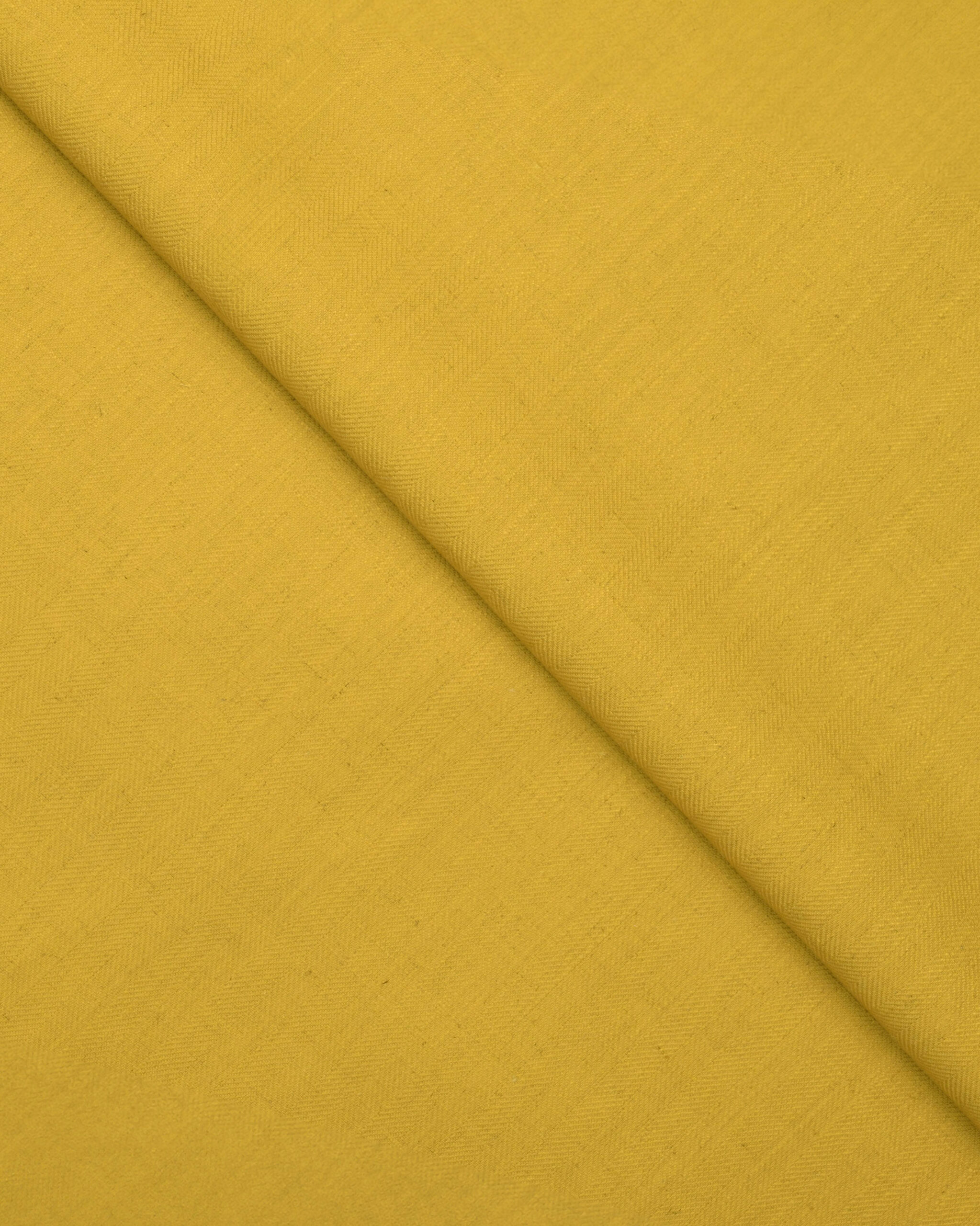 close-copy-3-scaled-1.jpg Herringbone Plains - Mineral Yellow Fabric Swatch - Image 1