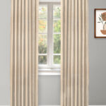 Coastal Stripes - Sky Ripple Fold Drapes