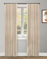 Coastal Stripes - Sky Ripple Fold Drapes