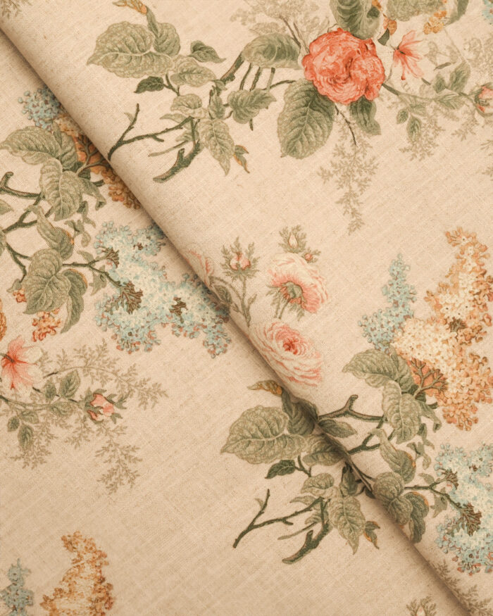 English Cottage - Orange Ripple Fold Drapes - Image 3