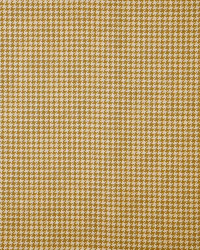 Classic Houndstooth - Mustard Ripple Fold Drapes - Image 2