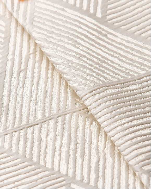 2 Shine o Fabric - Moonstone Ripple Fold Drapes - Image 1