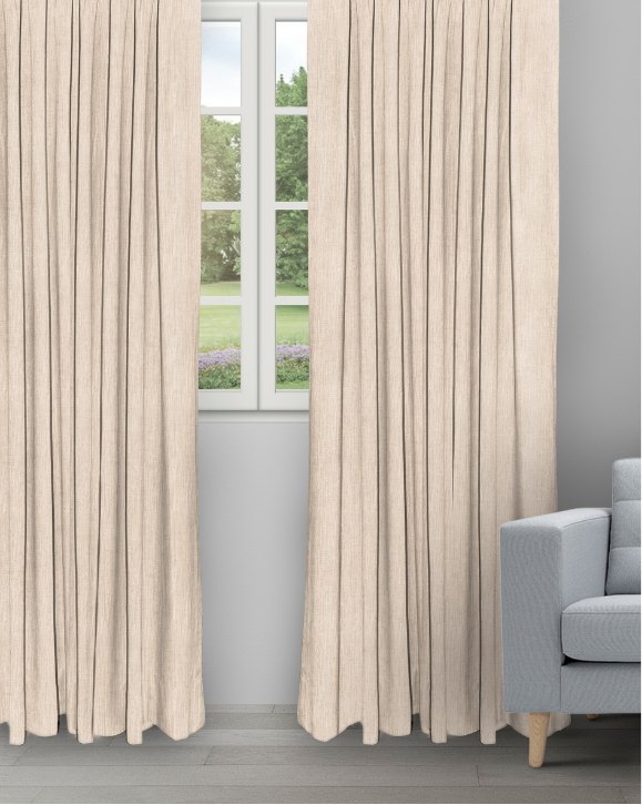 Almond - Butterscotch Almond - Butterscotch Color Ripple Fold Drapes - Image 1