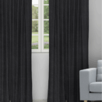 Colonial - Black Beauty Ripple Fold Drapes