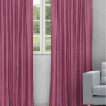 Colonial - Mulberry Red Ripple Fold Drapes