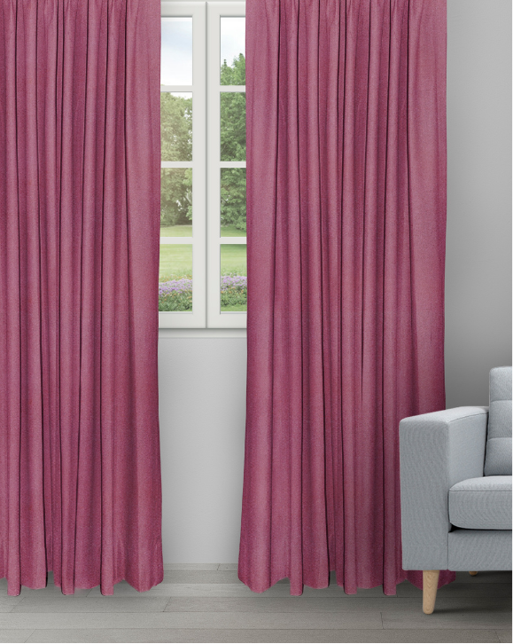 Colonial - Mulberry Red Colonial - Mulberry Red Ripple Fold Drapes - Image 1