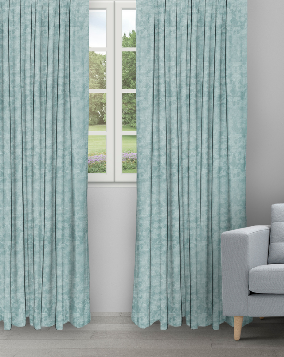 Colorado - Seafoam Colorado - Seafoam Color Ripple Fold Drapes - Image 1
