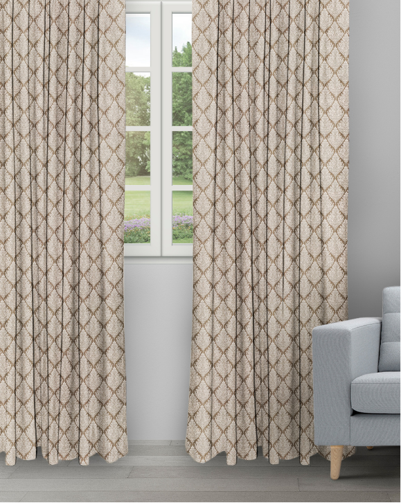 Cotton Husk - Biscotti Cotton Husk - Biscotti Ripple Fold Drapes - Image 1