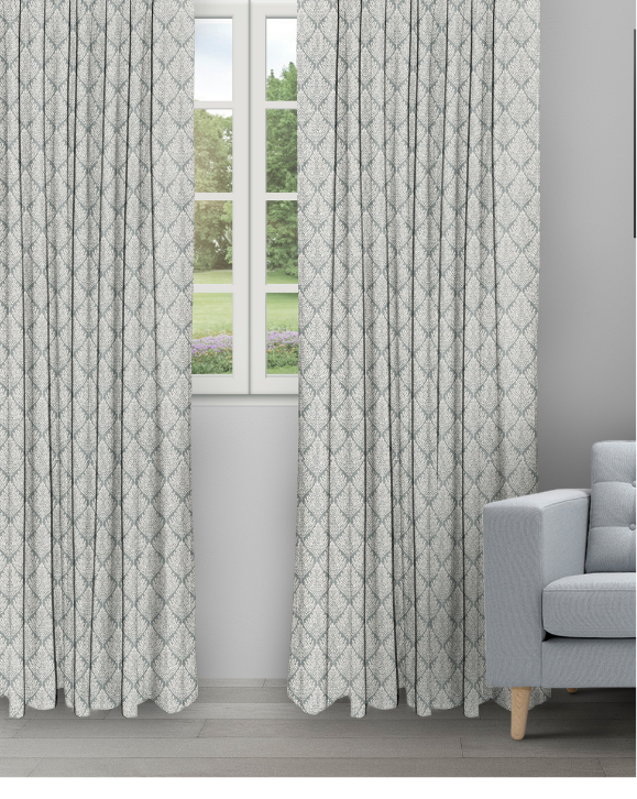 Cotton Husk - Mallard Cotton Husk - Mallard Ripple Fold Drapes - Image 1