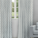 Cotton Husk - Sky Ripple Fold Drapes