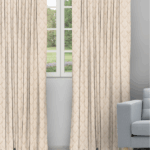 Cotton Husk - Vanilla Ripple Fold Drapes
