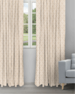 Cotton Husk - Vanilla Ripple Fold Drapes
