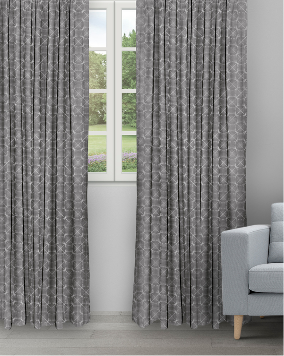 Curtain Ambrosia - Ash Gray Curtains Ambrosia - Ash Gray Ripple Fold Drapes - Image 1
