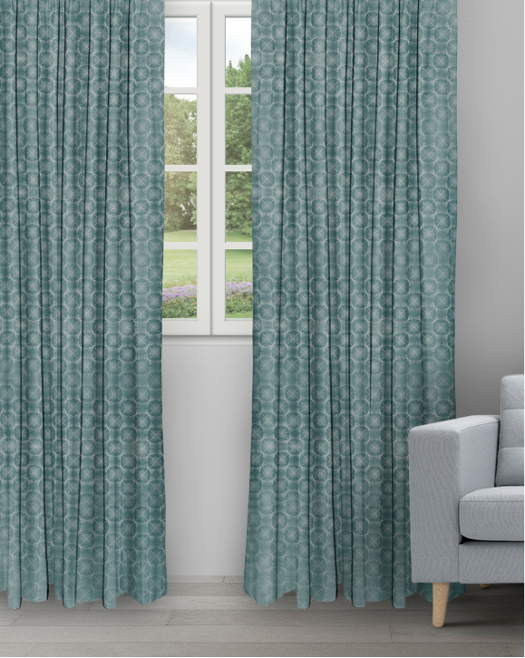 Curtain Ambrosia - Deep Sea Curtains Ambrosia - Deep Sea Ripple Fold Drapes - Image 1