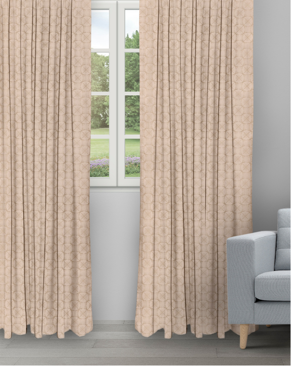 Curtain Ambrosia - Oyster Curtains Ambrosia - Oyster Ripple Fold Drapes - Image 1