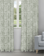 Drizzle - Sage Color Ripple Fold Drapes