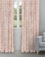 Drizzle - Salmon Ripple Fold Drapes