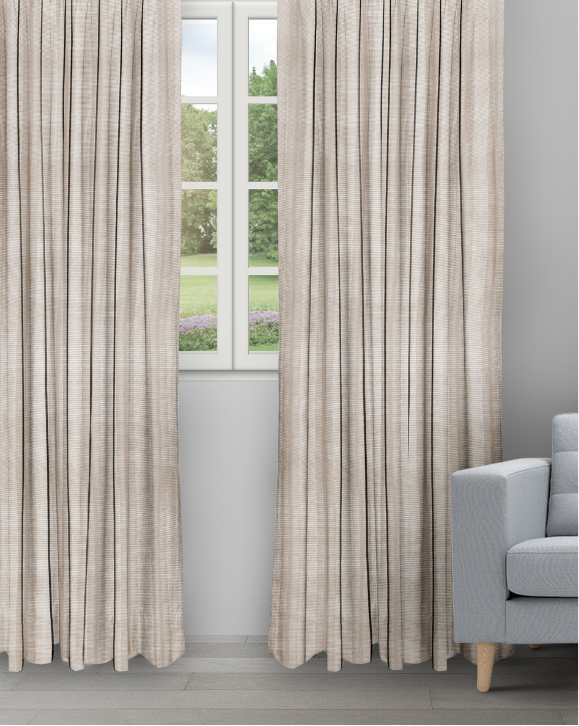 Java - Oatmeal Java - Oatmeal Ripple Fold Drapes - Image 1