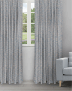 Landscape - Dusky Blue Ripple Fold Drapes