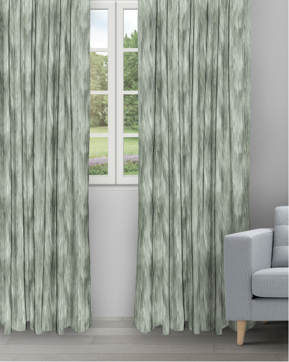 Ombre - Sage (1) Ombre - Sage Ripple Fold Drapes - Image 1