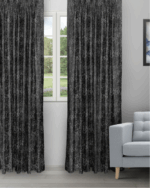 Only - Black/Gray Ripple Fold Drapes